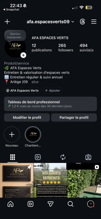 Mettez vos pages de réseaux sociaux 