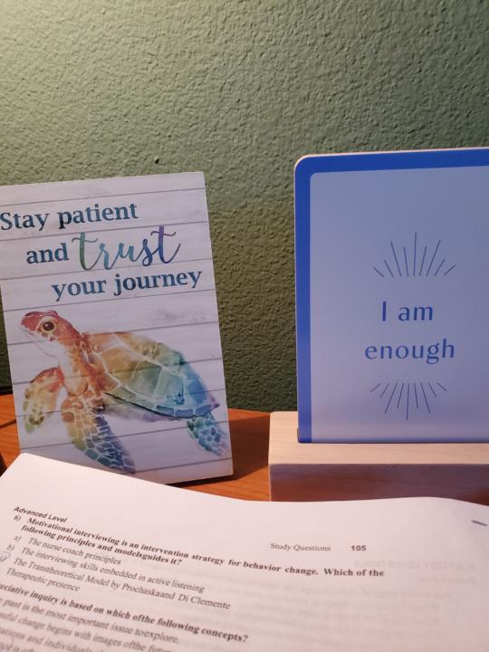 I am trusting my journey...putting in the work.