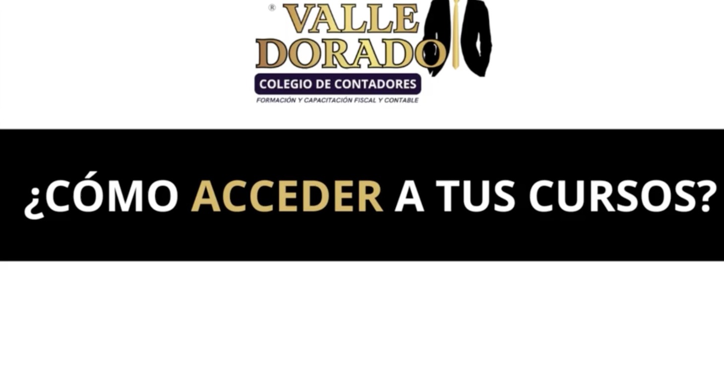 ¿COMO ENTRAR A TU CURSO Y ACCEDER AL MATERIAL?