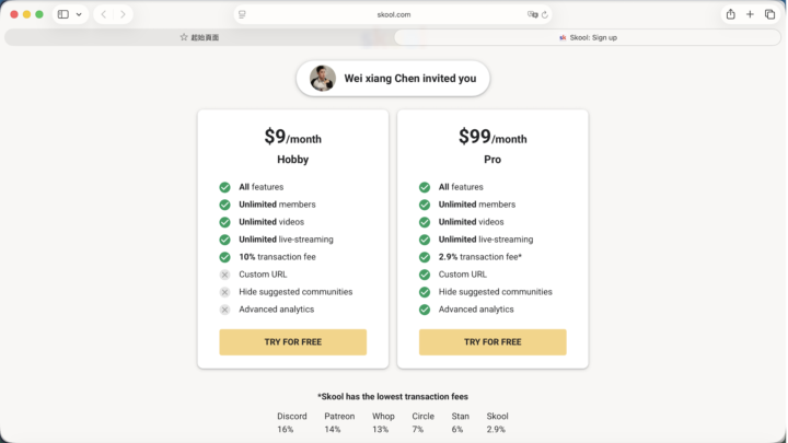 Skool $9美金方案｜2026年創作者為什麼不能只經營 IG？