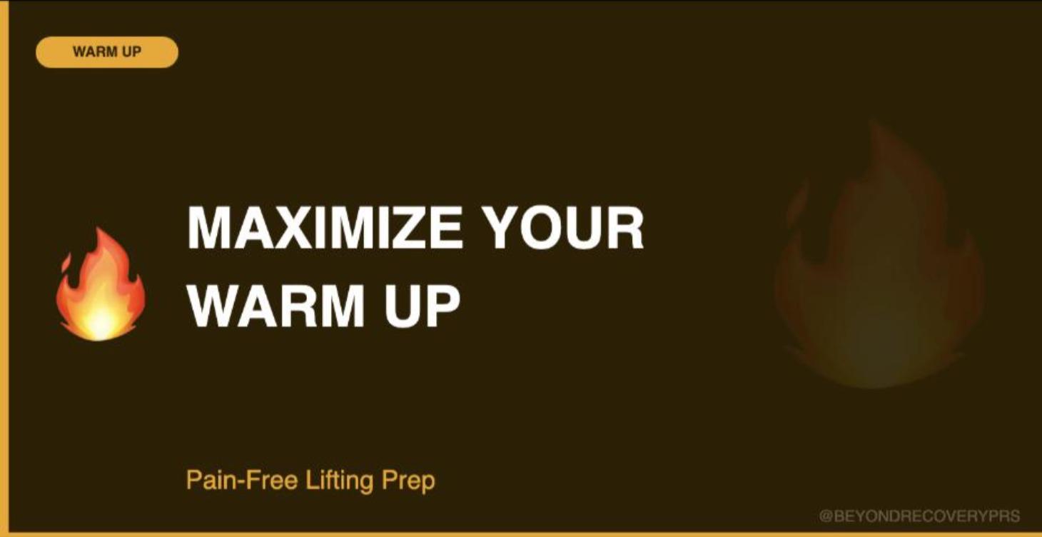 Maximize Your Warm Up