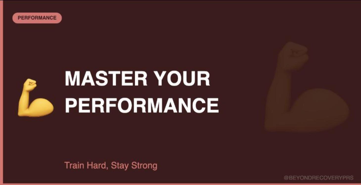 Master Your Performance