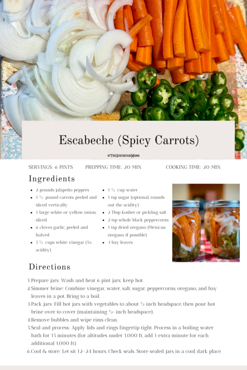 Escabeche (Spicy Carrots) 🥕🌶️ 