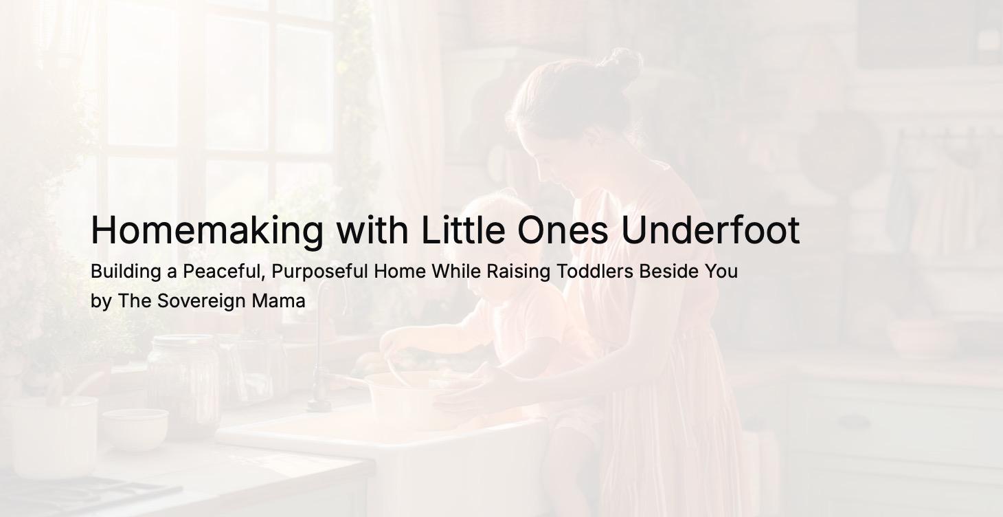 Homemaking with Toddlers Beside You