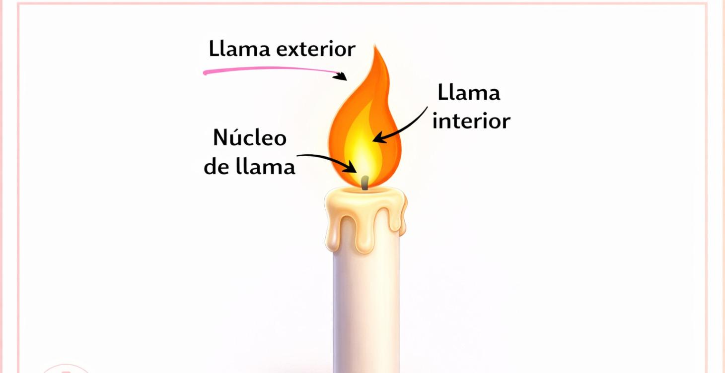 Partes de la llama
