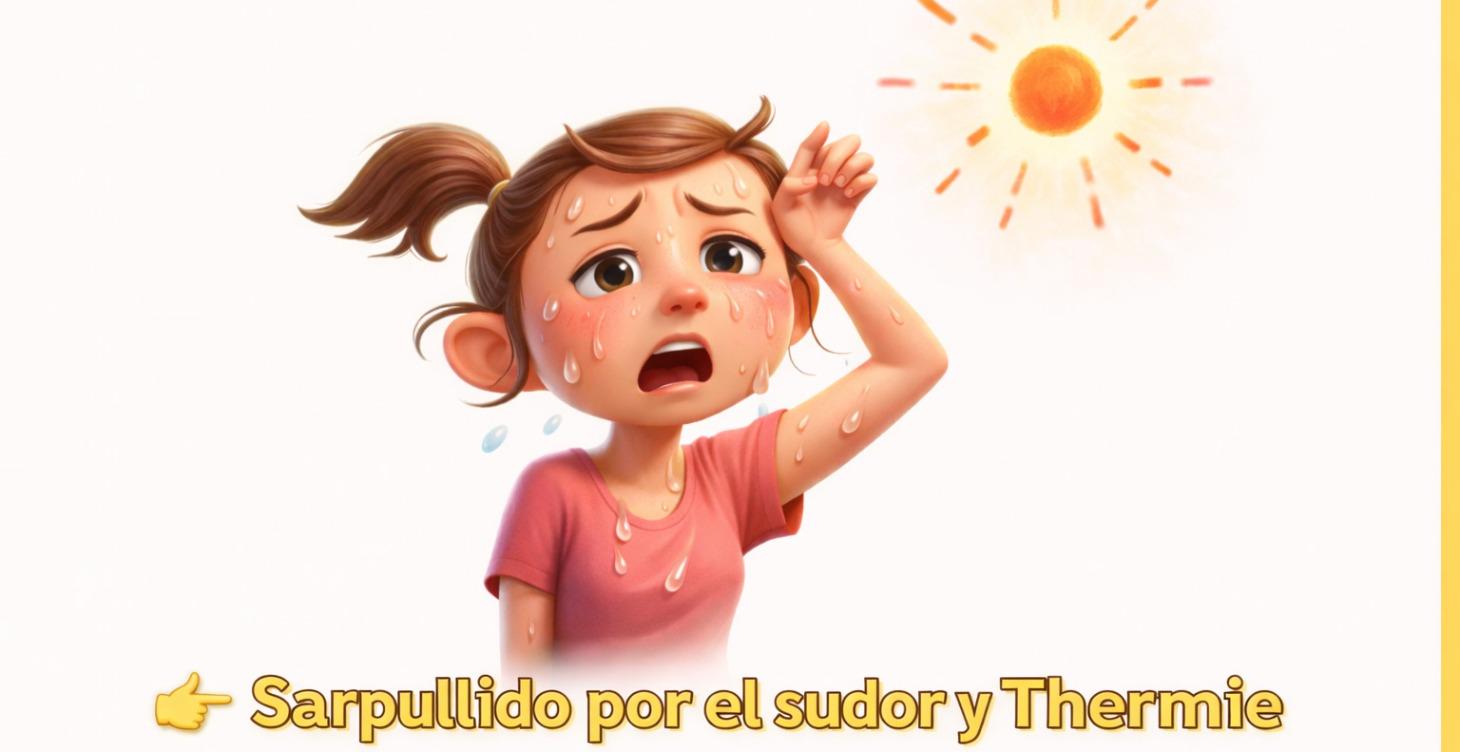Sarpullido por el calor  y thermie.