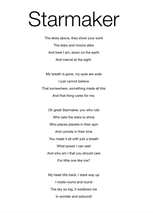 Starmaker poem