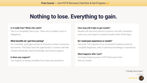 POTS Recovery Club gallery image