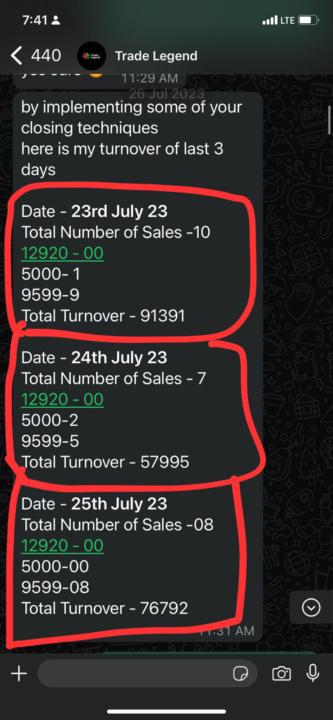 Success Story 5 (2 lakhs in just 3 days)