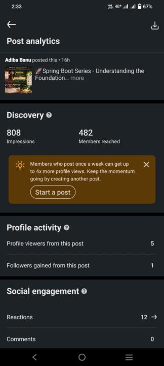 Greatest achievement 🎉