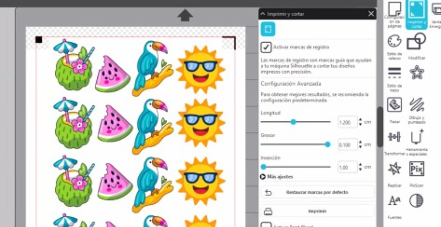Curso stickers Print and Cut