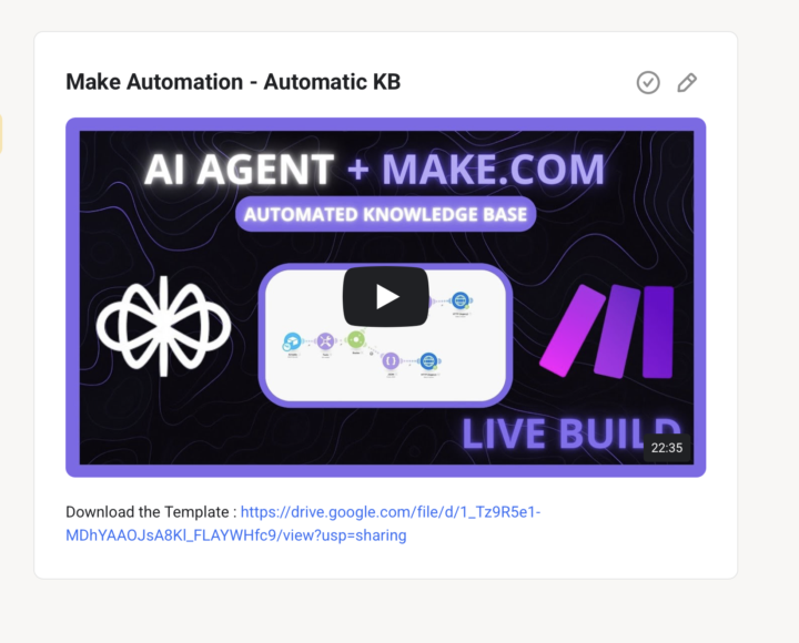 🚀 NEW ADVANCED COURSE : Automatic Knowledge Base - Make.com + Airtable 