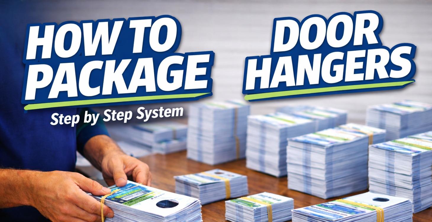 9: How to package Door-Hangers