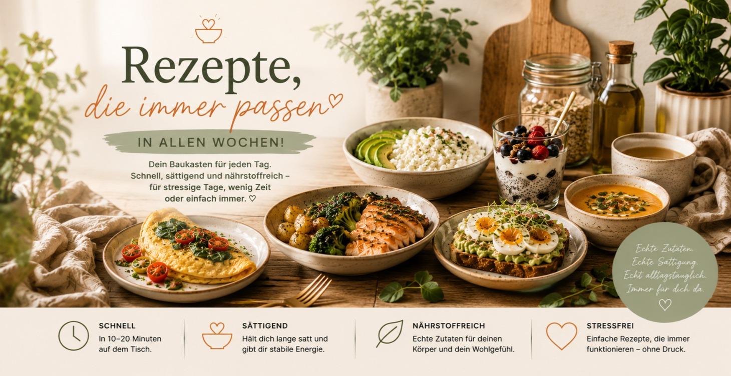 Rezepte, die immer passen – in allen Wochen!