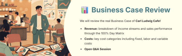 Business Case Call Today at 19:00 here is what we will go through...