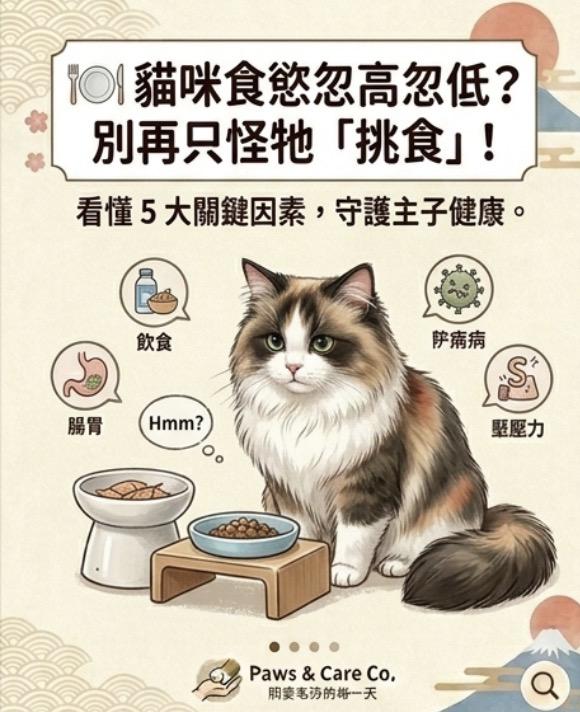 貓咪食慾不穩？別再只怪牠「挑食」