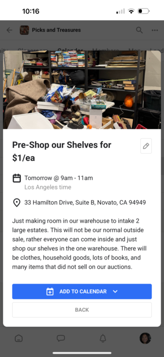 Small $1 Sale Novato - Sun 9/21st