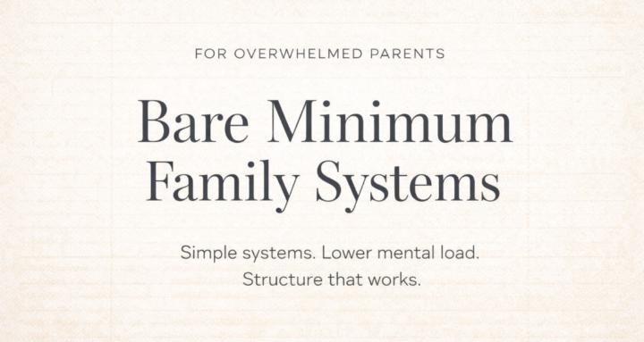 Bare Minimum Family Systems