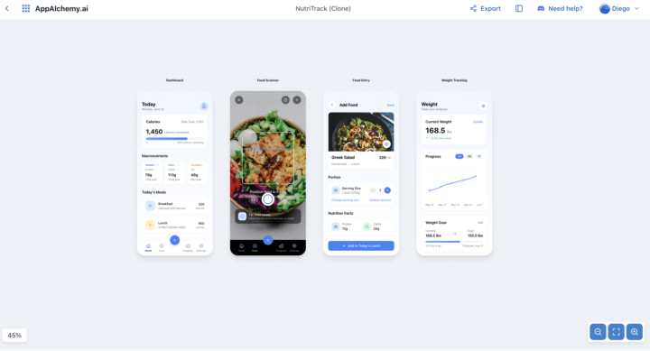 Designed an entire App in seconds with this tool