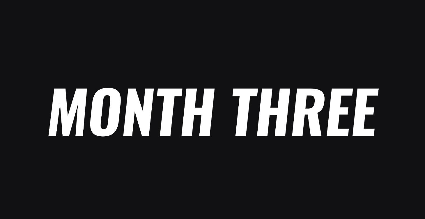 Month Three