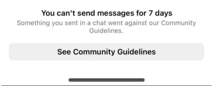 7-Day Messaging Ban - HELP! 