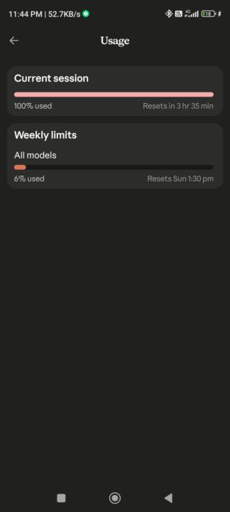 Claude's new model's usage