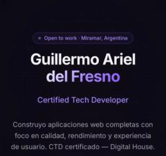 Guillermo Ariel del  Fresno