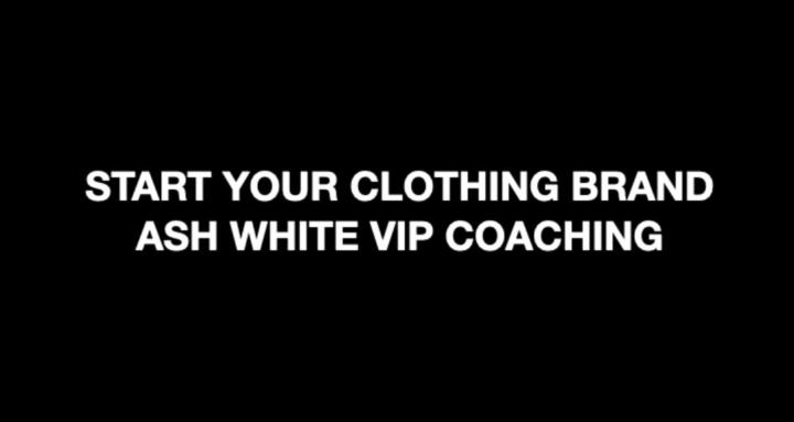 START YOUR CLOTHING BRAND VIP