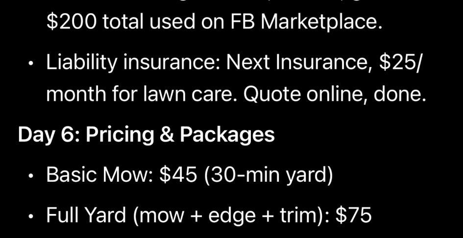 Landscaping Business Model