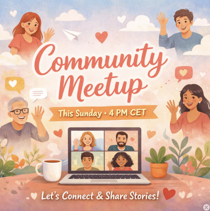 Coffee Chat happening this Sunday. Join us! 🥰