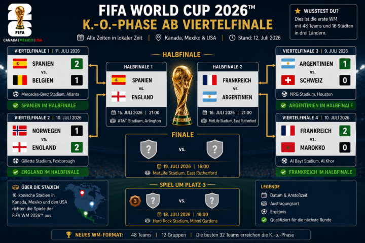 Das Halbfinale kann beginnen