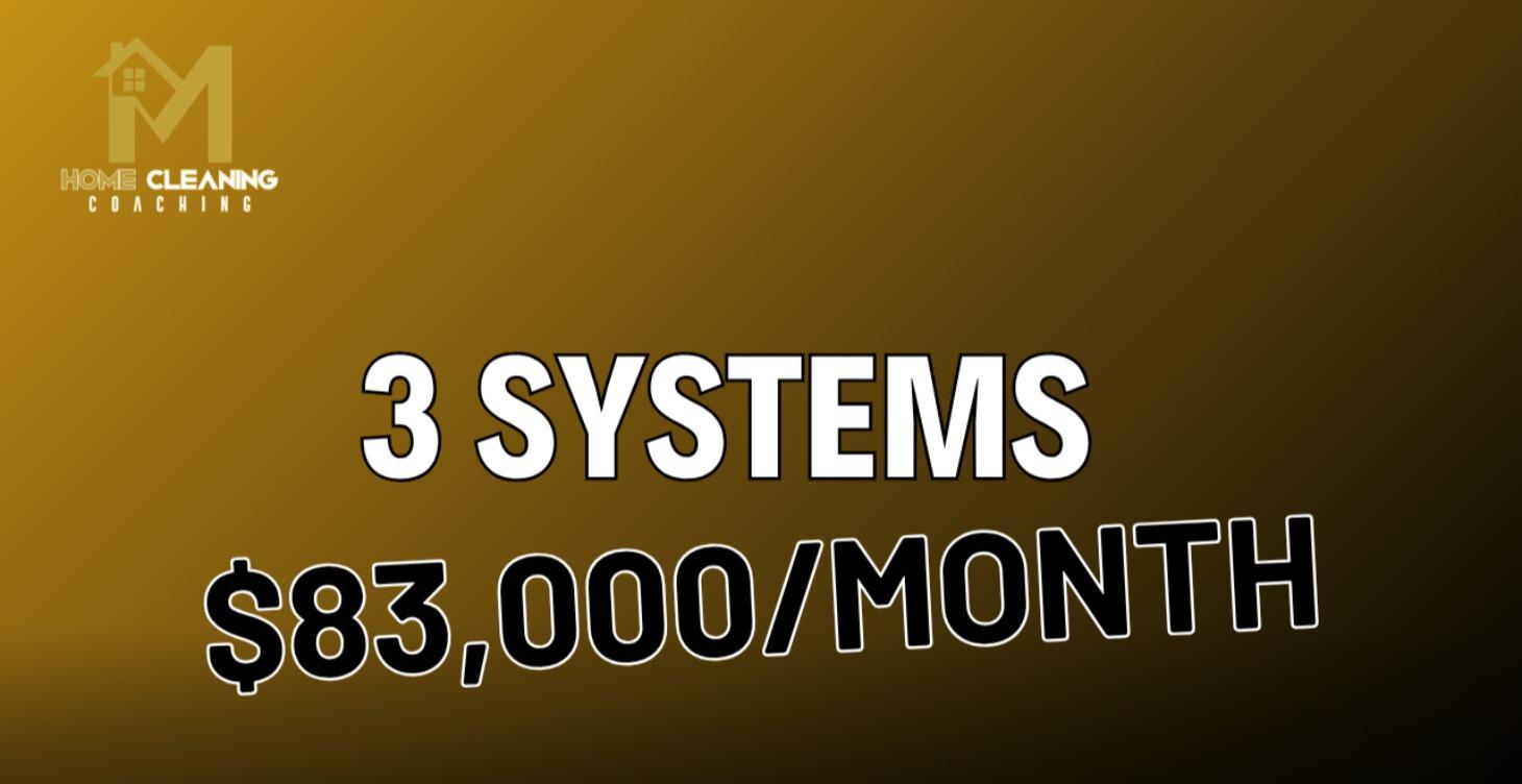 3 Systems. $83,000/Month