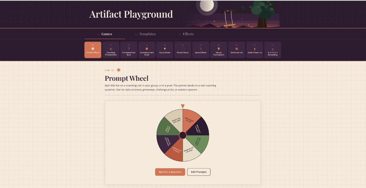 The AI Artifacts Playground