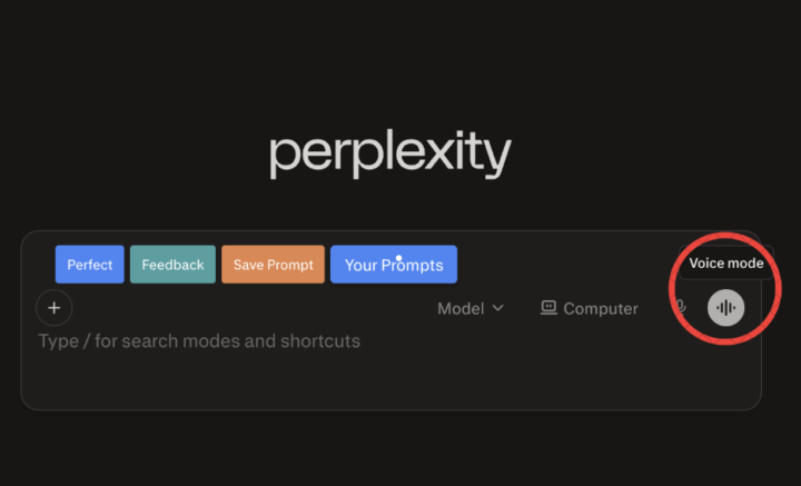 I just perplexity's voice feature for the first time and...