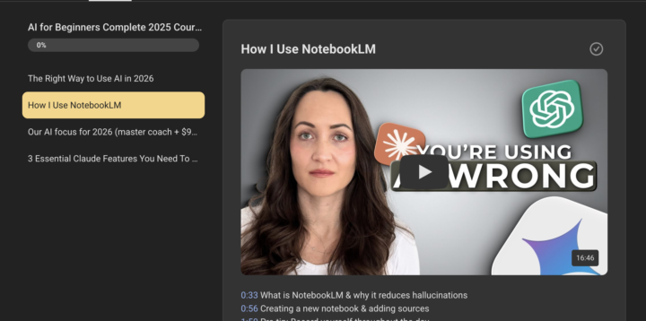 Wrong link on the classroom second video