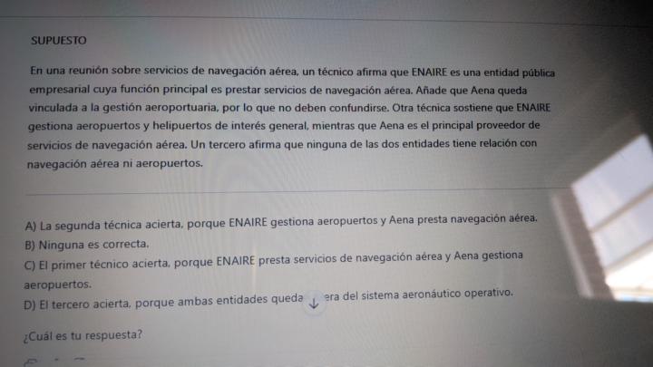 Respuesta en supuesto en dominio