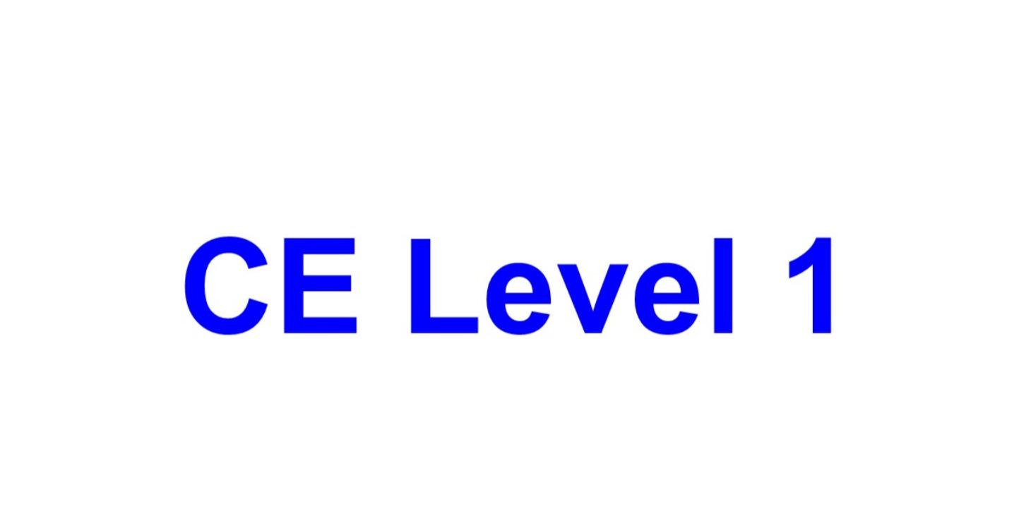 CE Level 1 (Free)