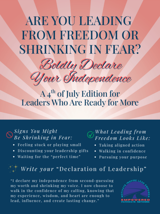 Are You Leading from Freedom or Shrinking in Fear?