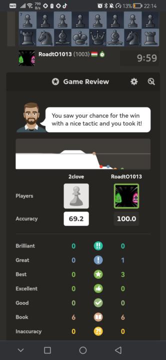 Yessssss pls like. 13 move game