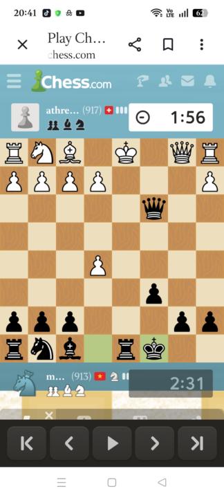 i almost have checkmate unless his queen wasnt here