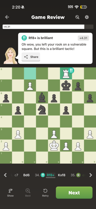Brilliant rook sac!
