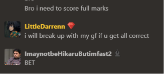 Guys... I made a terrible bet...