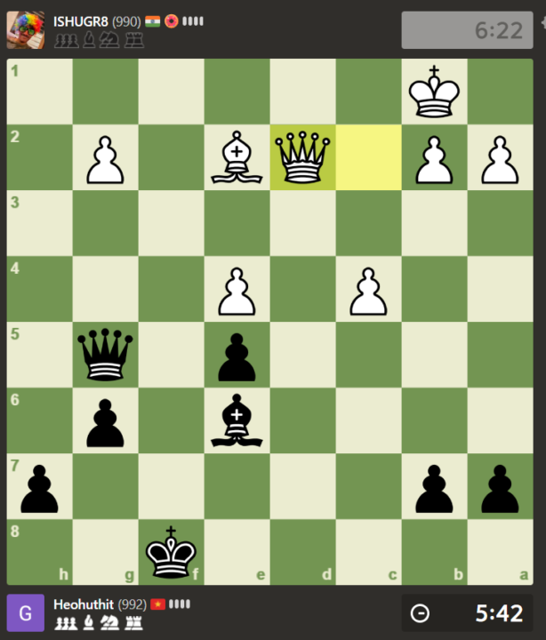 I went down to 1000 ELO again!