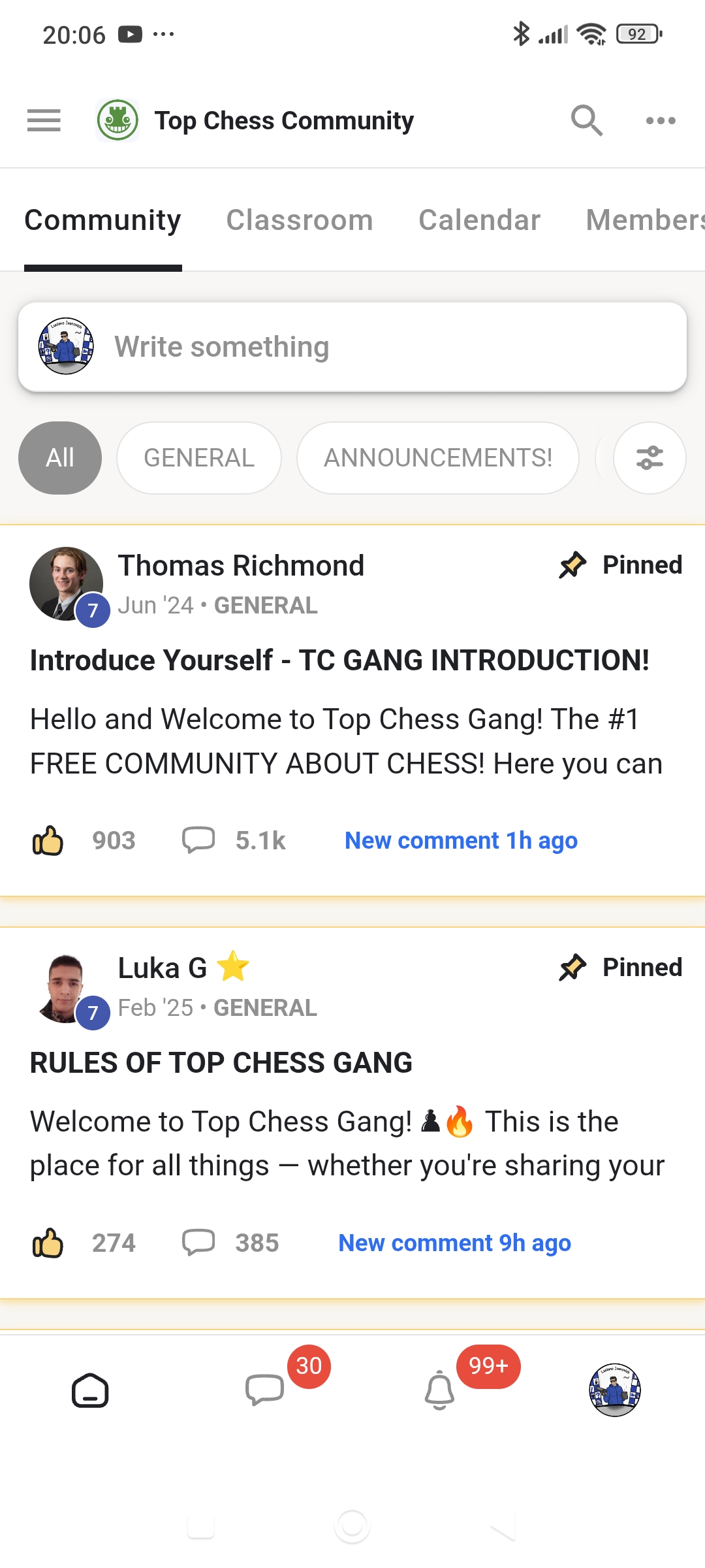 30 chats