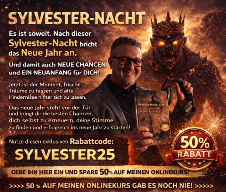 Hörbuchsprecher werden Sylvester-Nacht !🫅