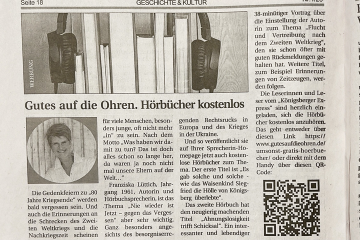 Mal wieder ein Zeitungsartikel