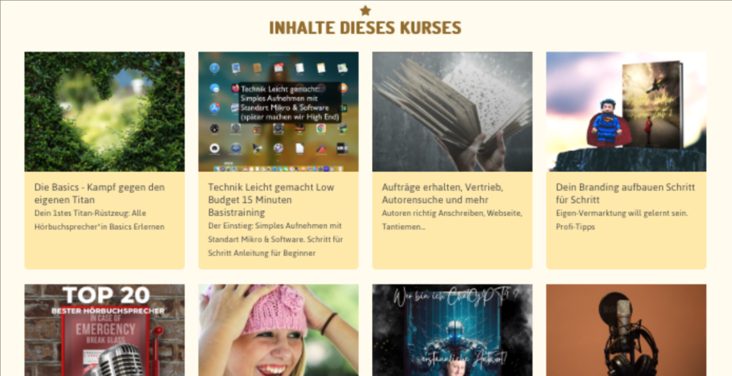Dein Hörbuchsprecher Selbstlernkurs