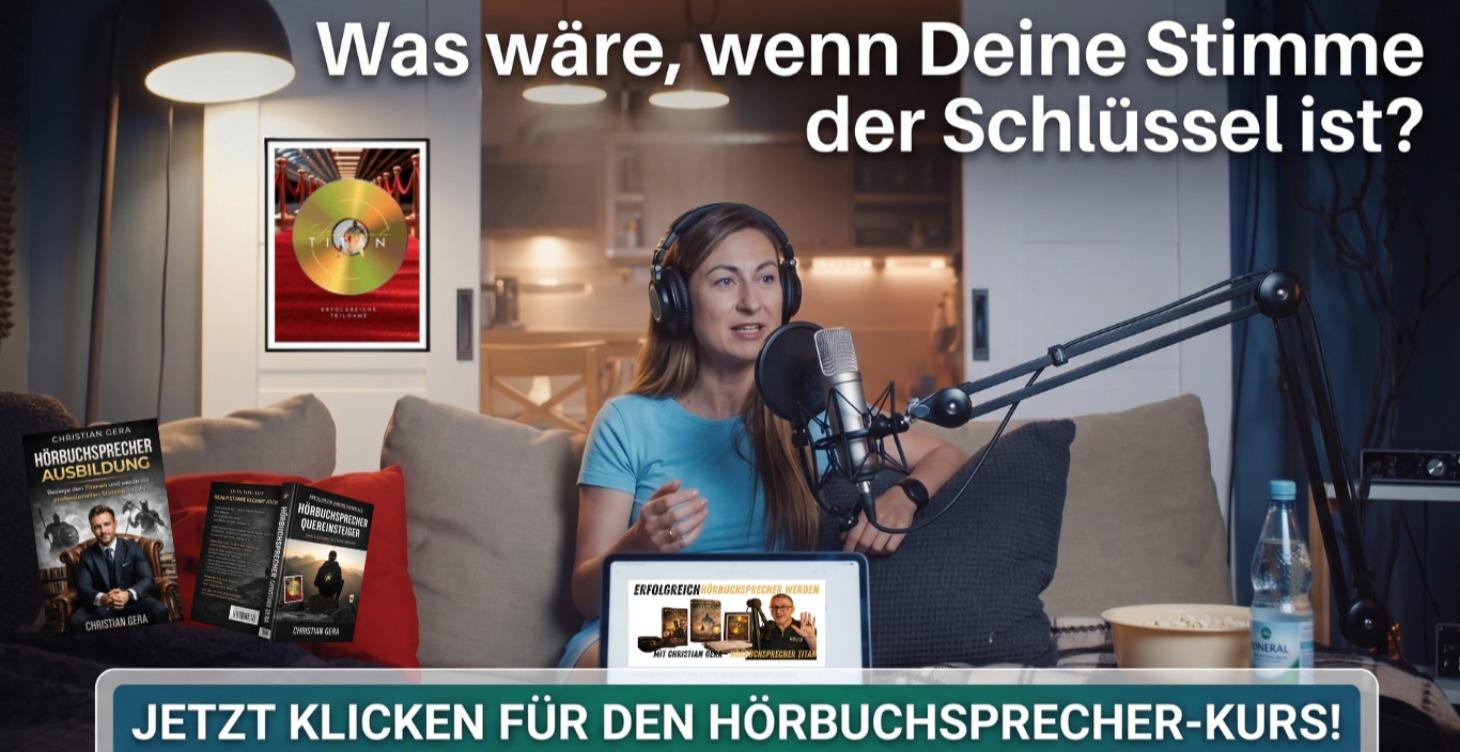So wirst Du Hörbuchsprecher und Hörbuchsprecherin