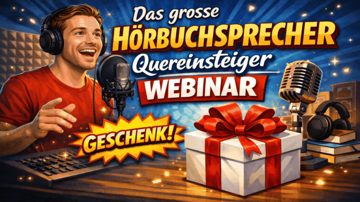 NEU: HÖRBUCHSPRECHER QUEREINSTEIGER WEBINAR 45 MINUTEN!