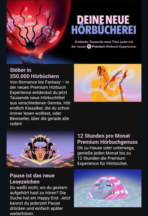 Hörbücher auf Spotify! Was hältst Du davon?